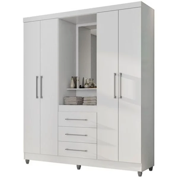 Guarda Roupa Capelinha Síria Rud Rack Cor Branco - Image 4