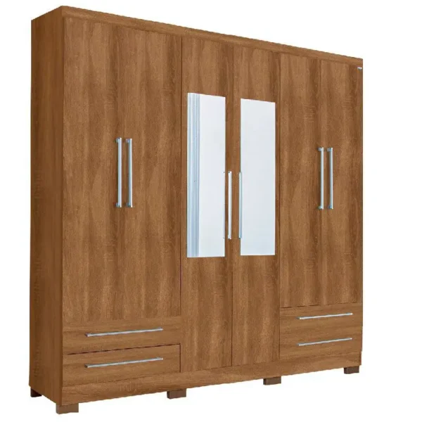 Guarda Roupa Santiago 6 Portas Rud Rack Mel - Image 3