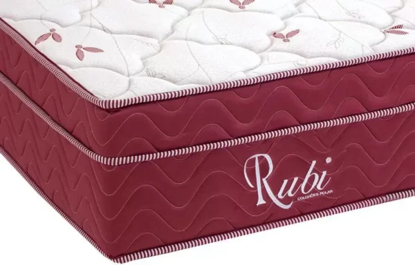 Cama Box Casal Queen Mola Ensacada Altura Colchão 30cm Rubi - Colchões Polar - Image 2