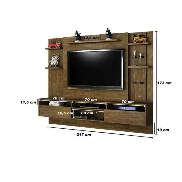 Painel Home Estante Suspenso Valdemóveis Status para TV de até 60 polegadas - Image 3