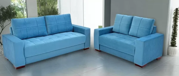 CONJUNTO ESTOFADOS BRINDISI 3E 2 LUGARES