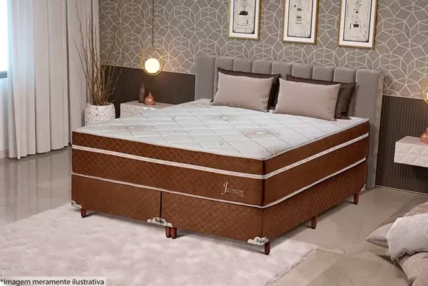 Conjunto Colchão Polar Gold Jasmim + Cama Bege 138 - Image 10