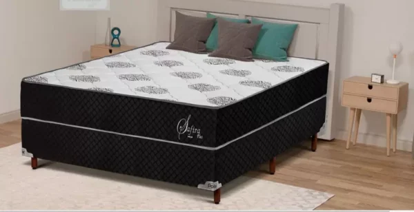 Conjunto Colchão Polar Safira Plus Black + Cama Casal - Image 6